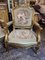 Louis XV Gilt Wood and Tapestry Chairs, Set of 2 7