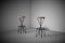 French Hairpin Legged Bar Stools, 1950s, Set of 2 6