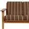 GE-290 3-Seater Sofa in Hestedækken Fabric by Hans Wegner for Getama, 1980s 5