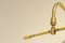 Mid-Century Brass Double Arm Wall Lamp, Image 4