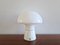 White Glass Mushroom Table Lamp for Odreco Belysning, Denmark, 1980s 1