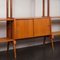 Large Vintage Scandinavian 5 Bay Teak Free Standing Wall Unit, Norway, 1960s, Image 12