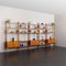 Large Vintage Scandinavian 5 Bay Teak Free Standing Wall Unit, Norway, 1960s 5