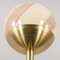 Venini Italian Brass Floor Lamp with Murano Swirl Globe attributed to Paolo Venini, Italy, 1970s 5