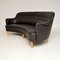 Swedish Leather Sams Sofa by Carl Malmsten, 1970s 4