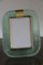 Aquamarine Twisted Murano Glass and Brass Photo Frame 10