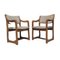 Brutalist Pine Chairs, Set of 4 2