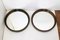 Round Wall Mirrors with Smoked Plastic Frames, 1970s, Set of 2, Image 1