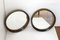 Round Wall Mirrors with Smoked Plastic Frames, 1970s, Set of 2 13
