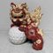 Japanische Shishi Lion Kutani Ware Shinki Periode, 1930er 7