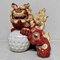 Japanische Shishi Lion Kutani Ware Shinki Periode, 1930er 3