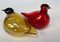 Tirri Art Birds aus mundgeblasenem Glas von Oiva Toikka für Iittala, Finnland, 1980er, 2er Set 5