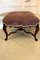 Large Victorian Carved Rosewood Stool, 1850s 1