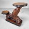 Japanese Burl Wood Plant Stand, 1920s 1