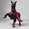 Vintage Black Cast Iron War Horse Figurine, Japan, 1950s 2