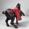 Vintage Black Cast Iron War Horse Figurine, Japan, 1950s 9