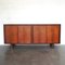 Mid-Century Scandinavian Sideboard with 4 Drawers and Bar, Denmark 1