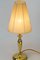 Art Deco Table Lamp with Fabic Shade, Vienna, 1920s, Image 6
