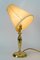 Art Deco Table Lamp with Fabic Shade, Vienna, 1920s 11