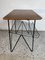 Swedish Side Table in Teak & Black Metal, 1960s 4