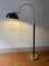 Extendable Floor Lamp in Bronze Base and Black Metal, Italy, 1950s 1