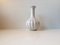 Mid-Century White Fluted Pottery Vase from Knabstrup, 1950s, Image 3