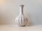 Mid-Century White Fluted Pottery Vase from Knabstrup, 1950s 1