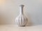 Mid-Century White Fluted Pottery Vase from Knabstrup, 1950s, Image 1