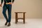 Amsterdam School Side Table in Oak with Ebony Accent, the Netherlands, 1930s 3