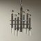 Hanging Lamp in Chromed Metal and Acrylic Glass attributed to Gaetano Sciolari, 1970s 2