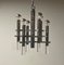 Hanging Lamp in Chromed Metal and Acrylic Glass attributed to Gaetano Sciolari, 1970s 4
