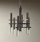 Hanging Lamp in Chromed Metal and Acrylic Glass attributed to Gaetano Sciolari, 1970s, Image 5