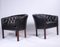 Danish Leather Armchairs in the style of Kaare Klint, Set of 2 11