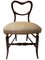 Napoleon III Heart-Shaped Balloon Back Chairs with Golden Accents, Set of 5 2