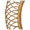 Espejo oval de bambú atribuido a Franco Albini, años 60, Imagen 5