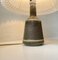 Scandinavian Modern Olive Green Stoneware Table Lamp by Desiree Stentøj, 1970s, Image 3