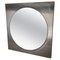 Silver Color Wall Miror in Aluminium and Glass, France, 1970s 1