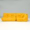 Togo Yellow Alcantara Modular Sofas attributed to Michel Ducaroy for Ligne Roset, Set of 5 4