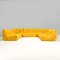 Togo Yellow Alcantara Modular Sofas attributed to Michel Ducaroy for Ligne Roset, Set of 5 2