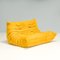 Togo Yellow Alcantara Modular Sofas attributed to Michel Ducaroy for Ligne Roset, Set of 5 6