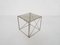 Metal and Glass Isocele Side Table attributed to Max Sauze, France, 1960s 4