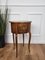 Antique Italian Marquetry Kidney-Shaped Walnut Side Table with Two Drawers, 1890s, Image 6