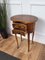 Antique Italian Marquetry Kidney-Shaped Walnut Side Table with Two Drawers, 1890s, Image 3