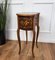 Antique Italian Marquetry Kidney-Shaped Walnut Side Table with Two Drawers, 1890s 5