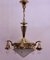 Austrian Brass Chandelier in the Style of Dagobert Peche, 1910s, Image 2