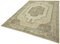 Large Vintage Beige Area Rug, Image 5