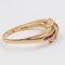 Vintage 18k Yellow Gold Ring with Rubies and Diamonds, 1970s 4