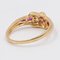 Vintage 18k Yellow Gold Ring with Rubies and Diamonds, 1970s 3