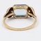 Vintage Ring aus 8 Karat Gelbgold mit blauer Glaspaste, 1970er 5