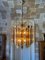 Mid-Century Modern Smoked Glass Chandelier, Italy, 1970s 5